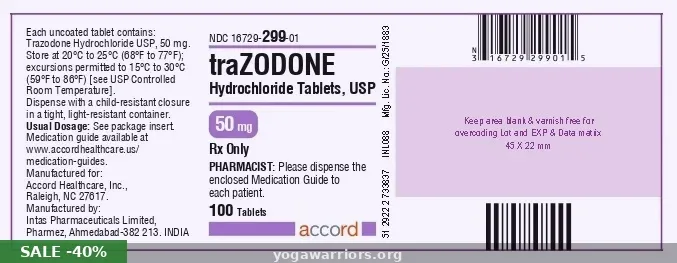 Buy Trazodone 150mg Tablets — Trazodone Depression / Insomnia Online From $0.35