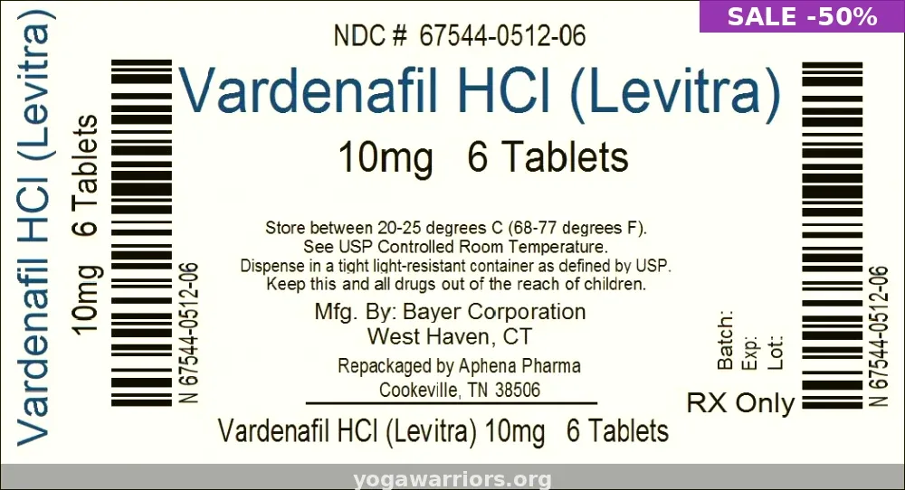Vardenafil (Levitra) 20mg 10 Tablets — Buy Online From $1.00 Per Pill